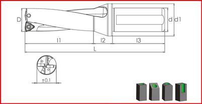 Brocas con Placas Intercambiables SDUM WCM.D4