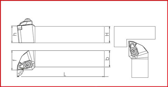 Soporte Torneado Exterior Sistema T - TWLNR/L 